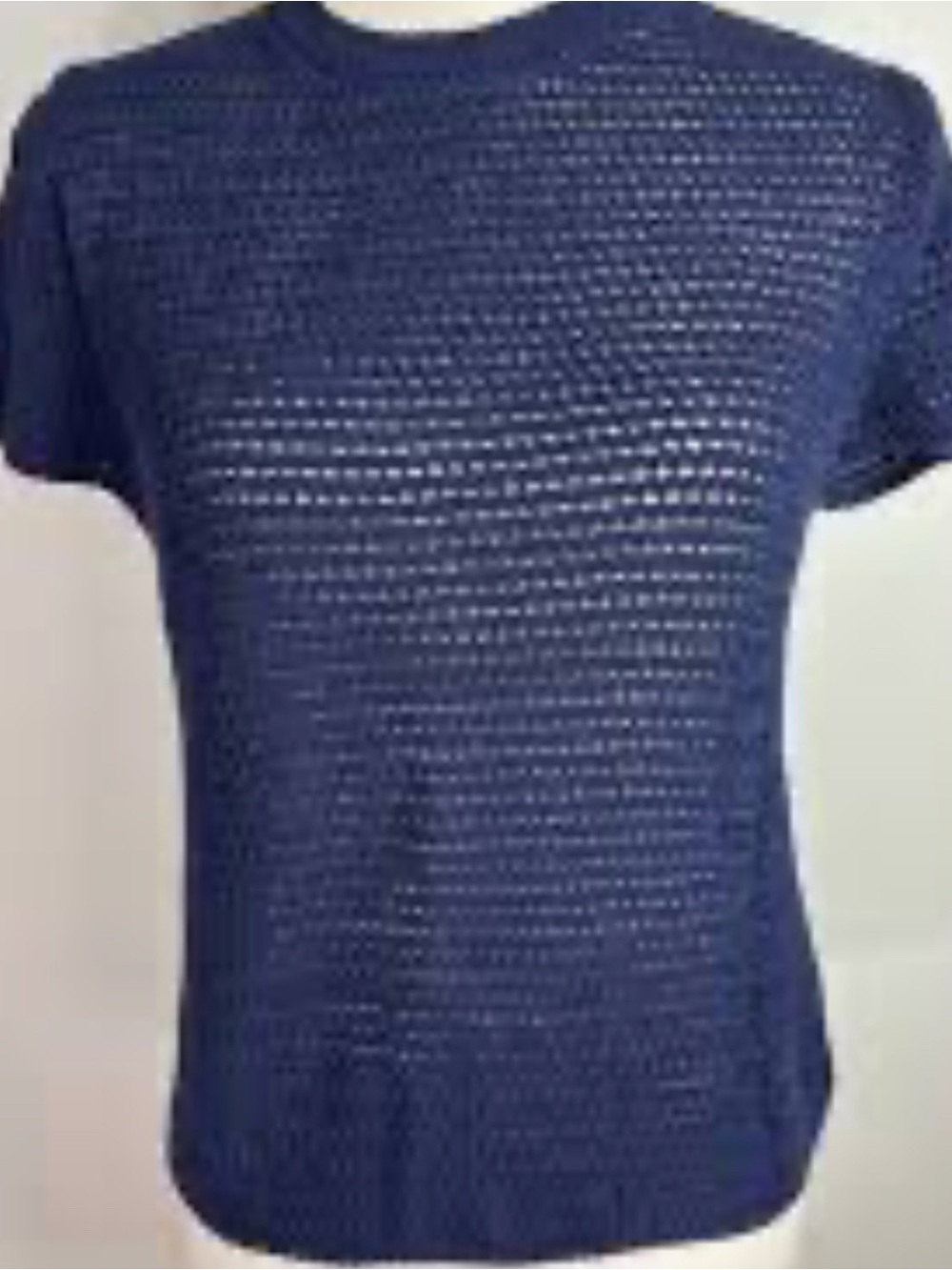 Women’s Vince Crochet Knit Top Navy- XS